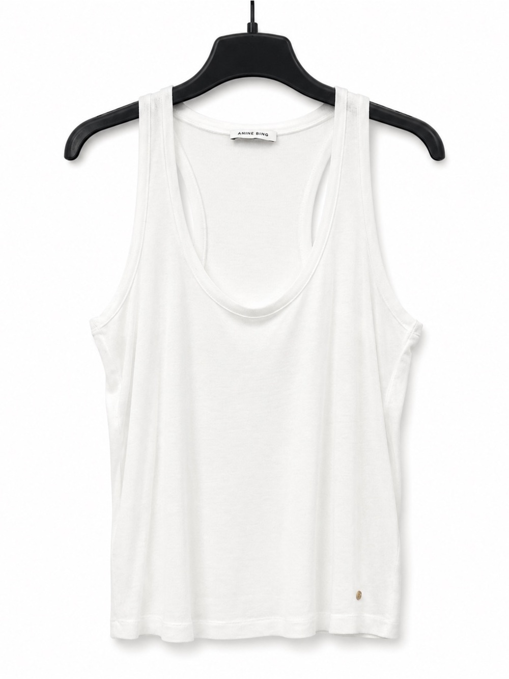 ANINE BING Ivory Tank